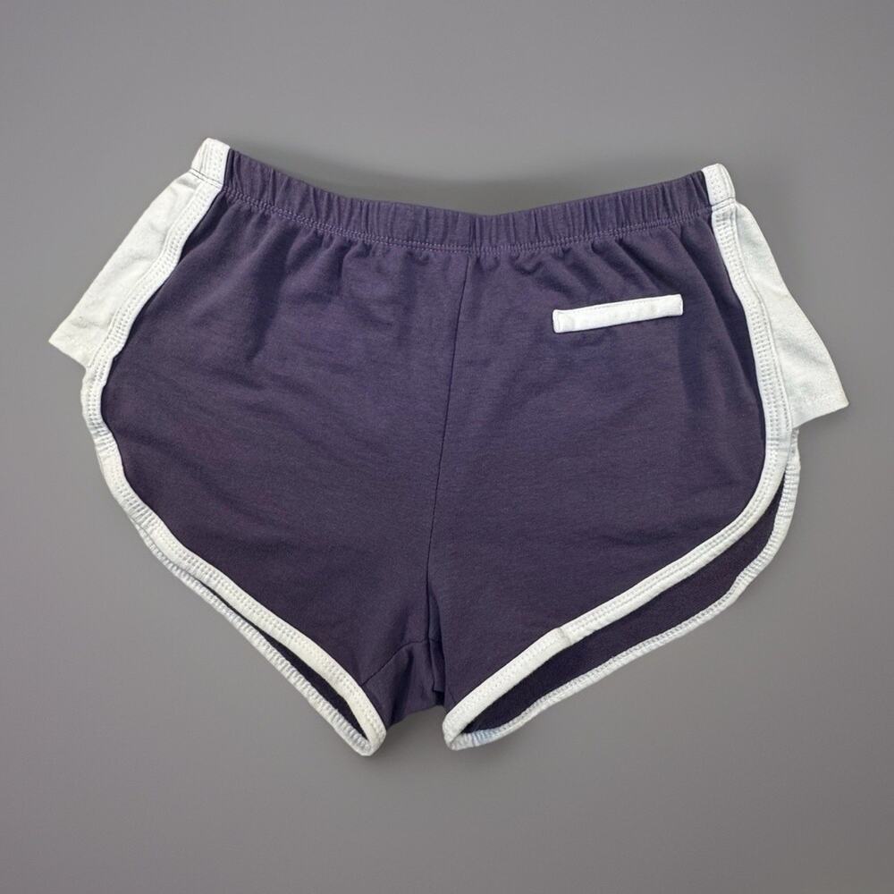 Camp Collection Shorts Purple Dolphin Hem Cotton Spandex M –478